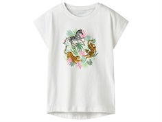 Name It top white with animal print  